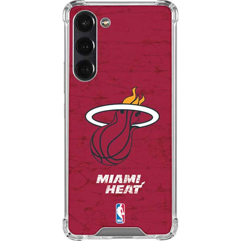 NBA Miami Heat Red Primary Logo Galaxy S24 FE Clear Case